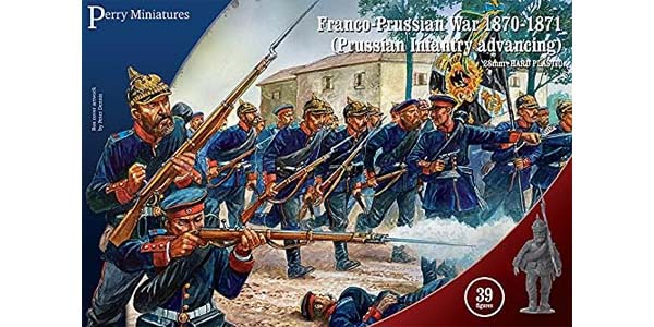 Figurines Prussian Infantry advancing 1870-1871