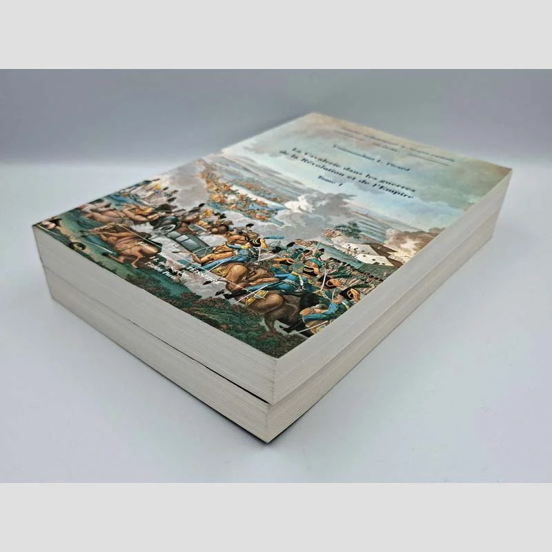 Photo de profil des tome I et II de l'ouvrage du commandant Picard : La Cavalerie dans les guerres de la Révolution et de l'Empire