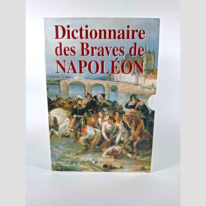 Face avant du coffret du livre Dictionnaire des braves de Napoléon