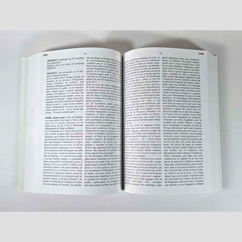Pages 332 et 333 du livre Dictionnaire des braves de Napoléon