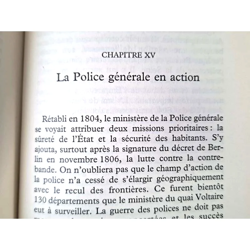 Chapitre XV du livre Joseph Fouché de Jean Tulard