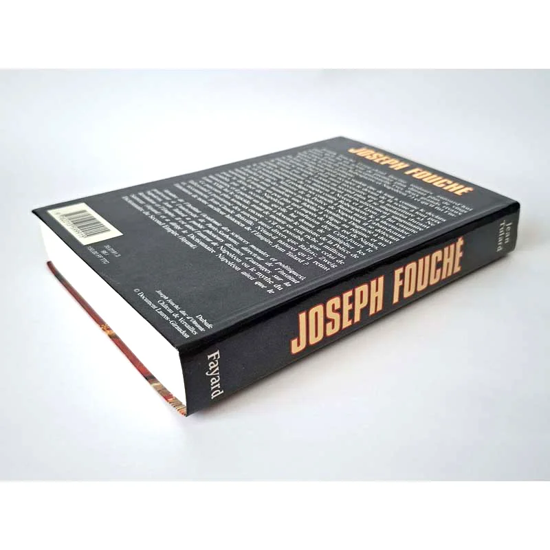 Vue d'ensemble de la quatrième de couverture et de la tranche inférieure du livre Joseph Fouché de Jean Tulard