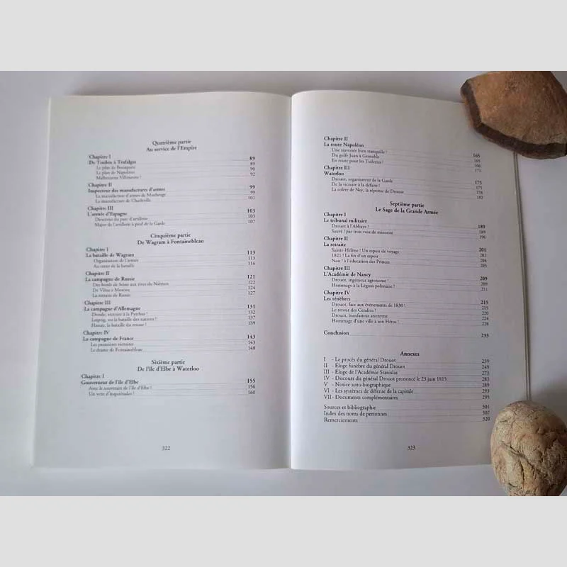 Table des matières (2) du livre Le Général Drouot par Jean Tabeur