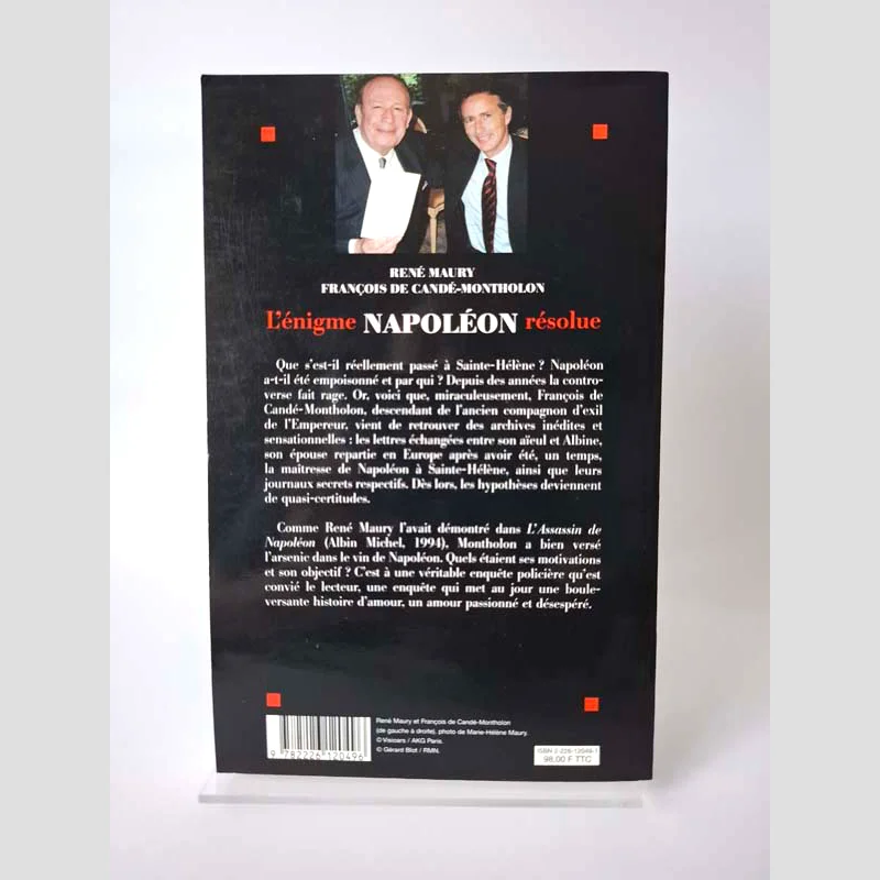 Quatrième de couverture du livre L'énigme Napoléon résolue