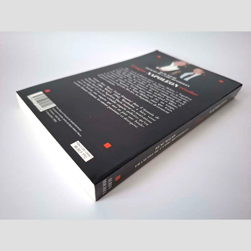 Vue d'ensemble de la quatrième de couverture et de la tranche inférieure du livre L'énigme Napoléon résolue par René Maury et François de Candé-Montholon