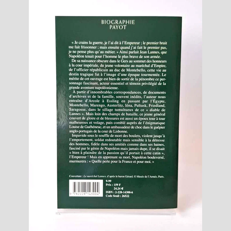 Quatrième de couverture du livre Lannes - Maréchal d'Empire de Jean-Claude Damamme