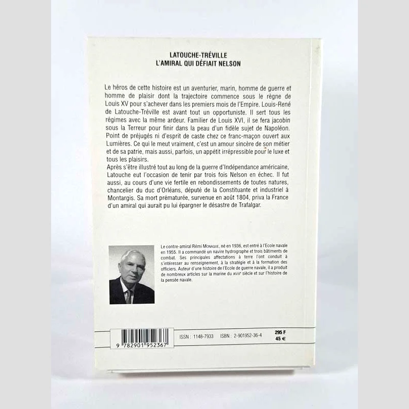 Quatrième de couverture du livre Latouche-Tréville - L'amiral qui défiait Nelson