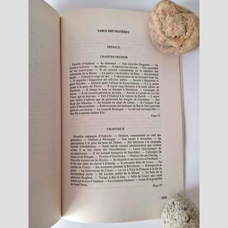Table des matières (1) du livre Le maréchal Oudinot - Duc de Reggio (1767-1847) - Gaston Stiegler