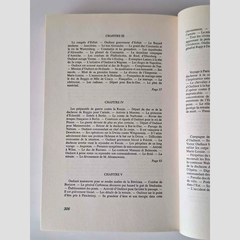 Table des matières (2) du livre Le maréchal Oudinot - Duc de Reggio (1767-1847)