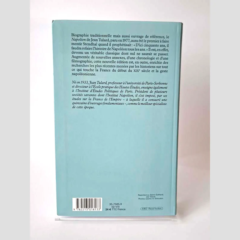 Quatrième de couverture du livre Napoléon par Jean Tulard