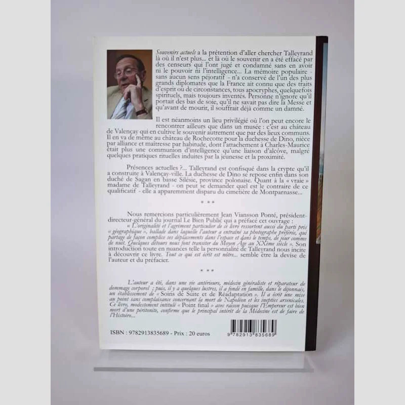 Quatrième de couverture du livre Talleyrand - Souvenirs actuels ...