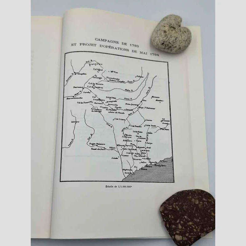 Carte de la campagne de 1793 dans le livre L'éducation militaire de Napoléon