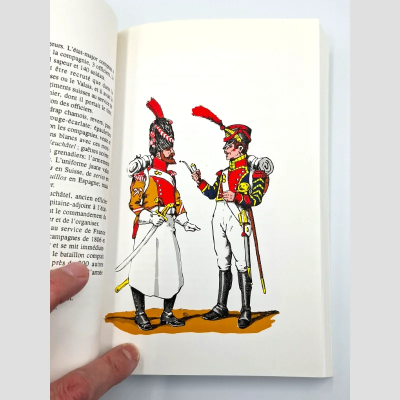 Planche n°4 du livre Histoire des troupes suisses au service de France de H. de Schaller
