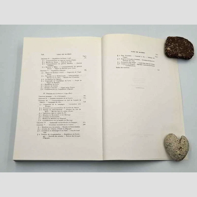 Table des matières du premier tome (2) du livre Le maréchal Berthier - Prince de Wagram et de Neuchatel de Victor-Bernard Derrécagaix