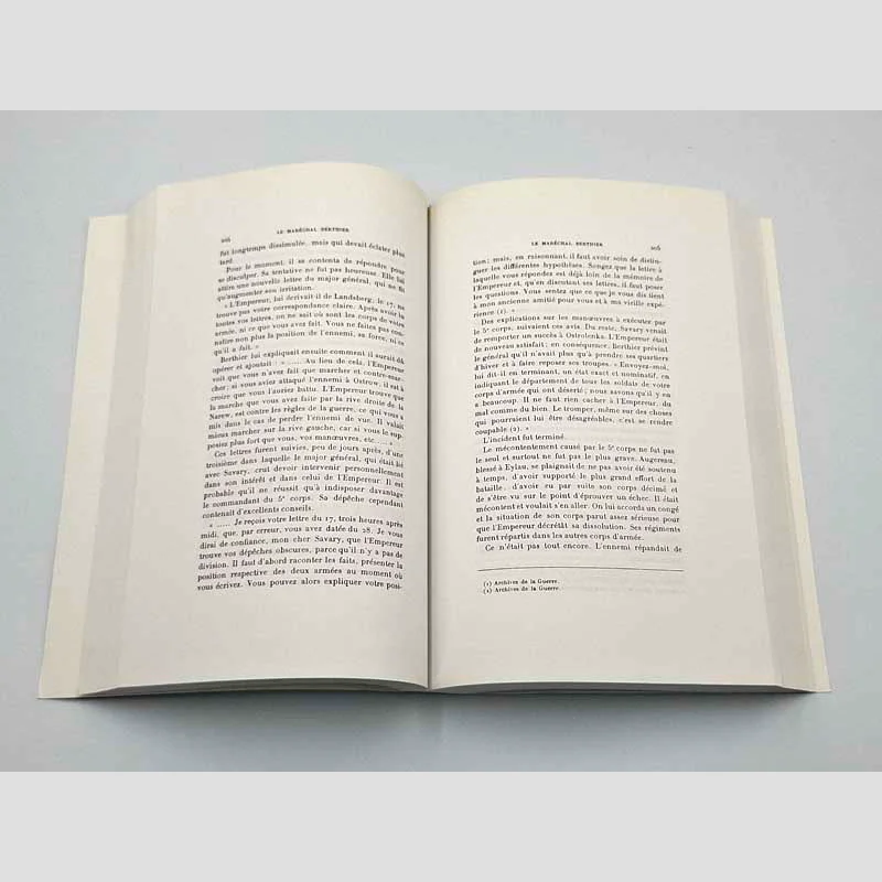 Pages 204 et 205 du tome II du livre Le maréchal Berthier - Prince de Wagram et de Neuchatel de Victor-Bernard Derrécagaix