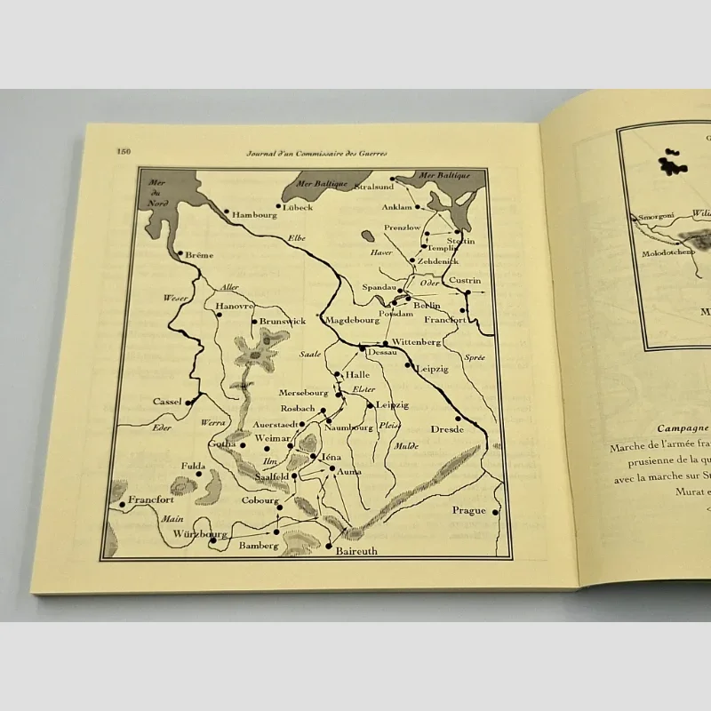 Carte de la page 150 du livre Journal d'un commissaire des guerres pendant le Premier Empire 1806-1821 - Alexandre Bellot de Kergorre
